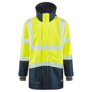 Leo Workwear A04-Y-NV CLOVELLY Leo EcoViz 15K Performance+ Breathable Anorak